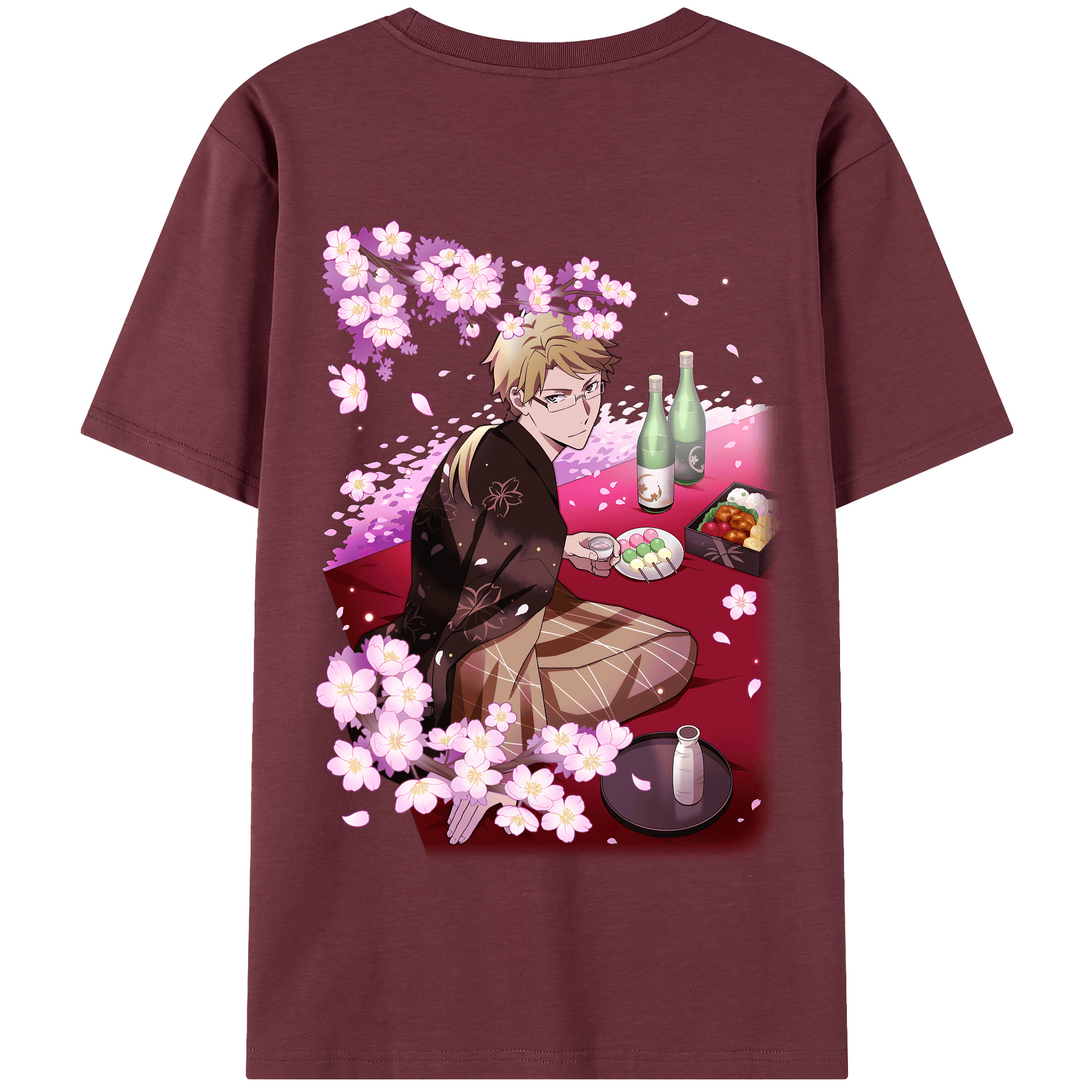 （画像用） 文豪ストレイドッグス Bungo Stray Dogs 綿100％半袖Tシャツ（背面プリント）